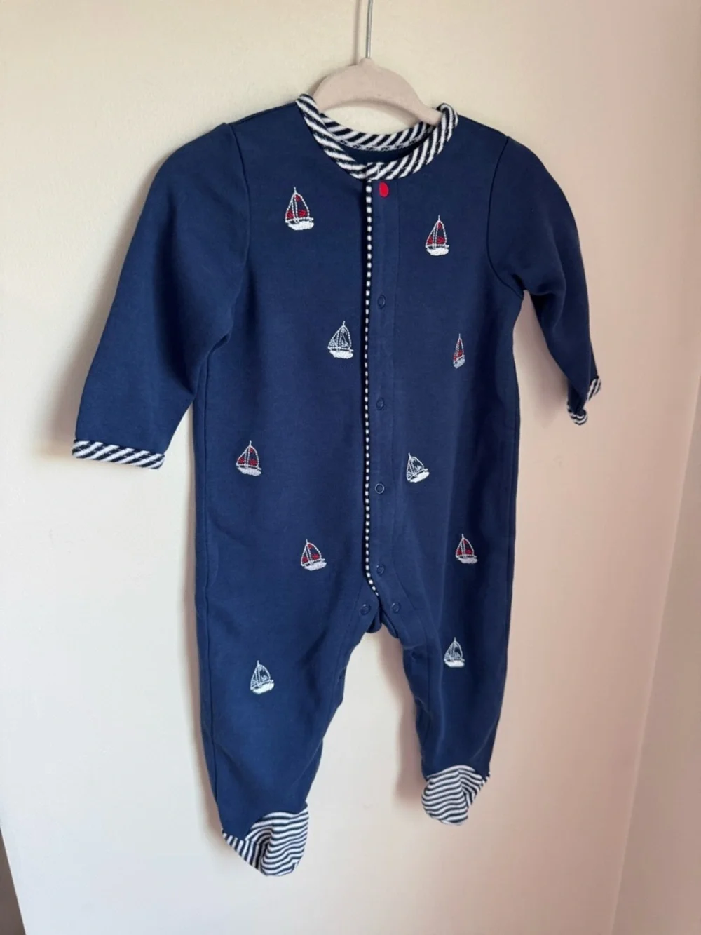 Little Me navy footed